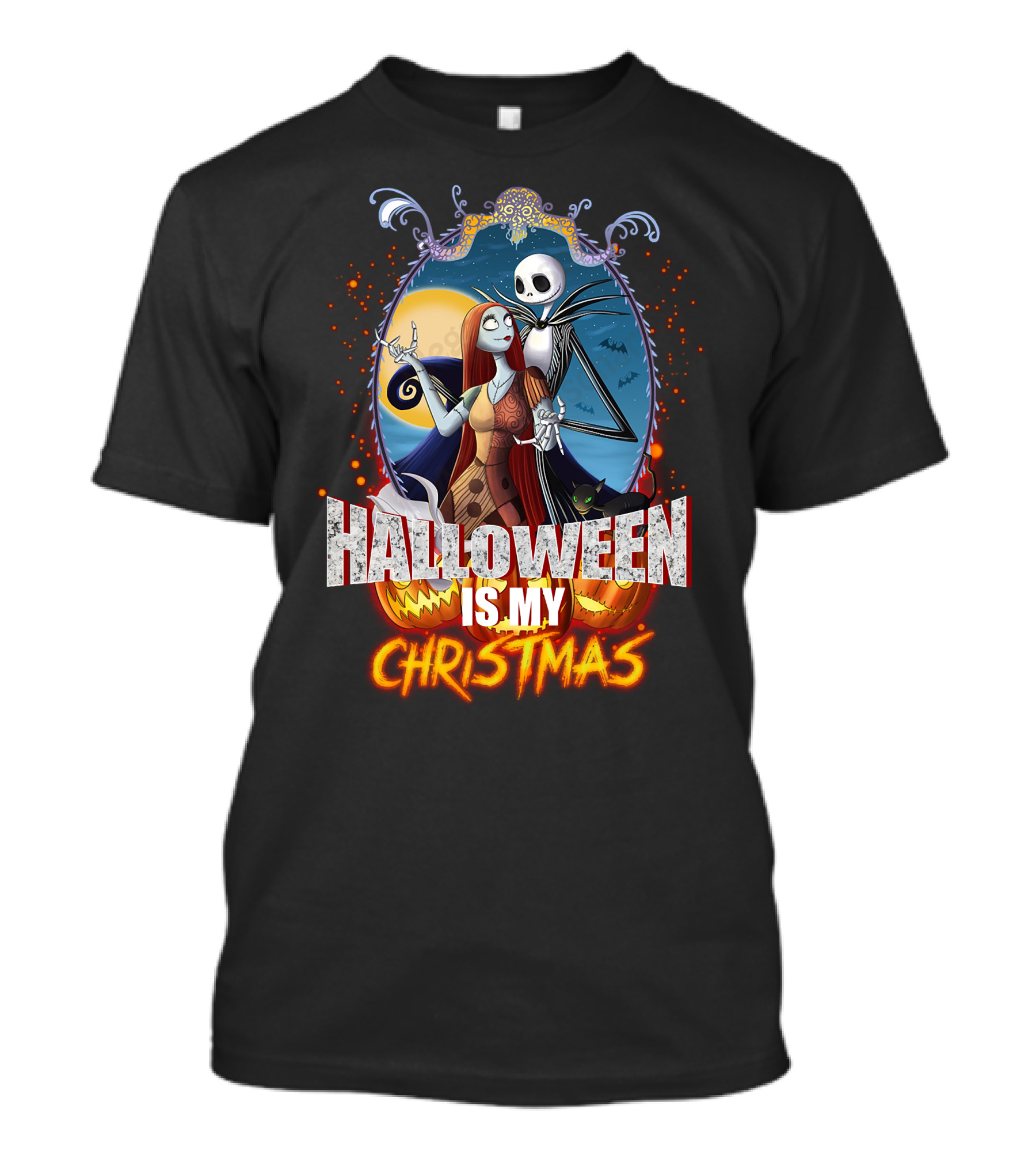 Halloween Is My Christmas Jack And Sally T-Shirt