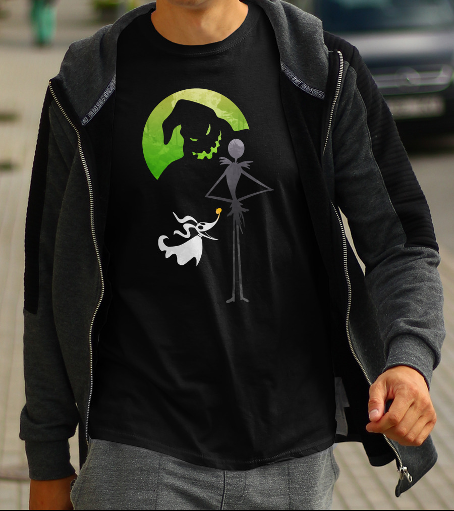 Jack Skellington Zero Oogie Boogie Moon T-Shirt