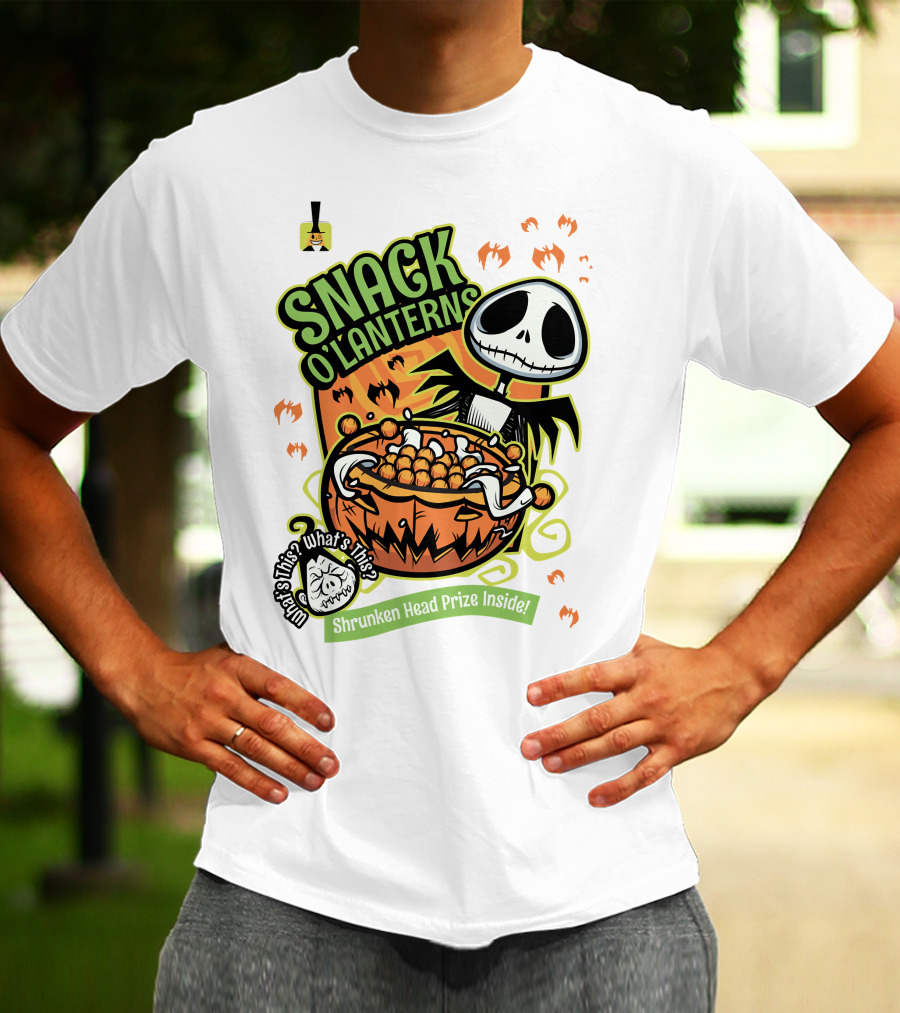 Snack O'Lanterns What's This Shrunken Head Prize Inside T-Shirt