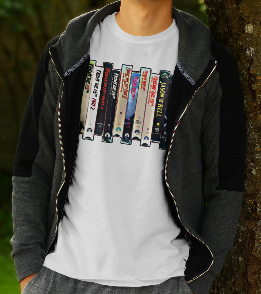 Friday The 13th VHS Collection Part 1-9 Jason Goes To Hell T-Shirt