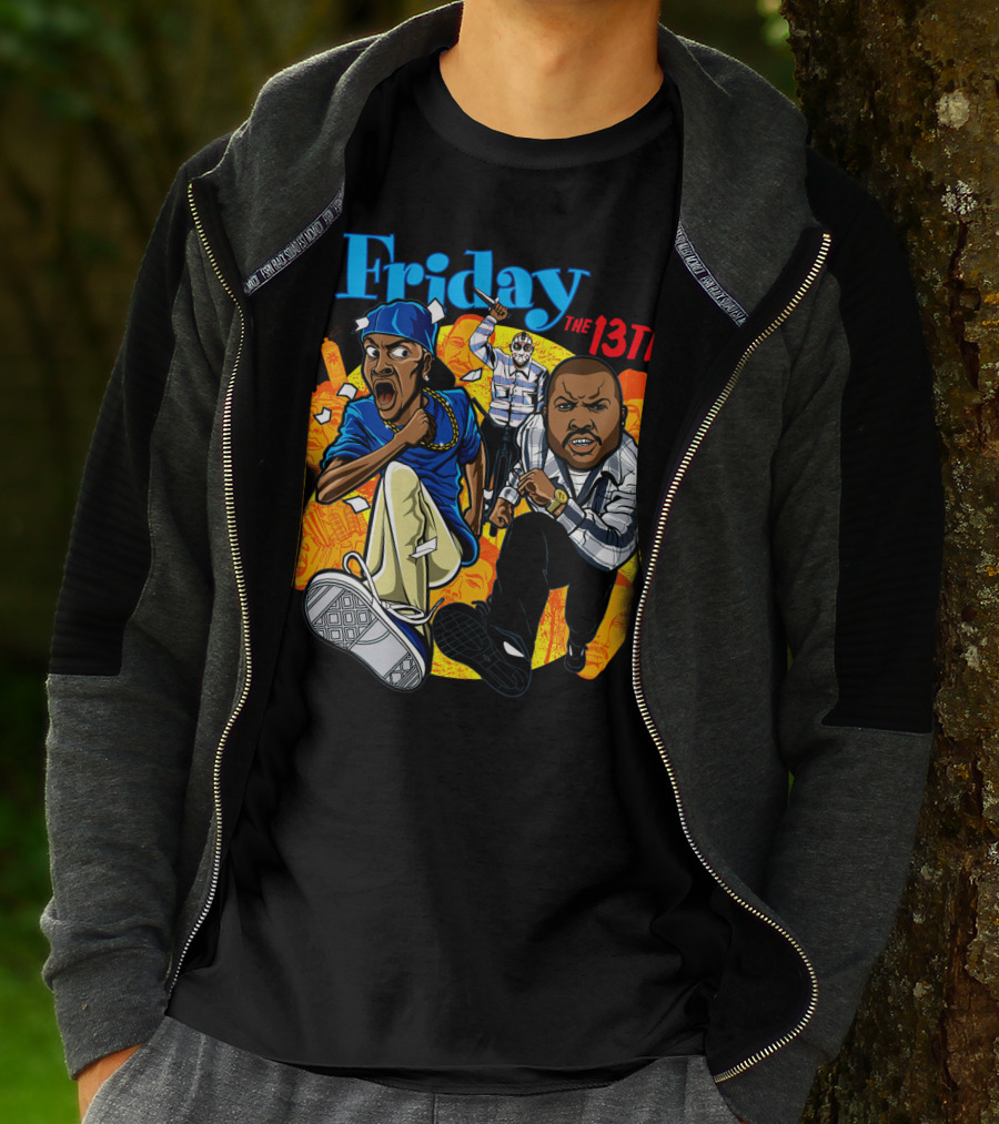 Friday The 13th Crossover With Ice Cube And Chris Tucker Characters T-Shirt
