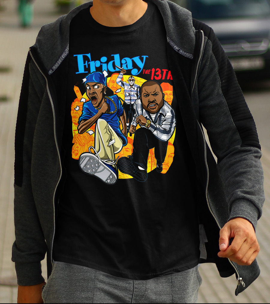 Friday The 13th Crossover With Ice Cube And Chris Tucker Characters T-Shirt