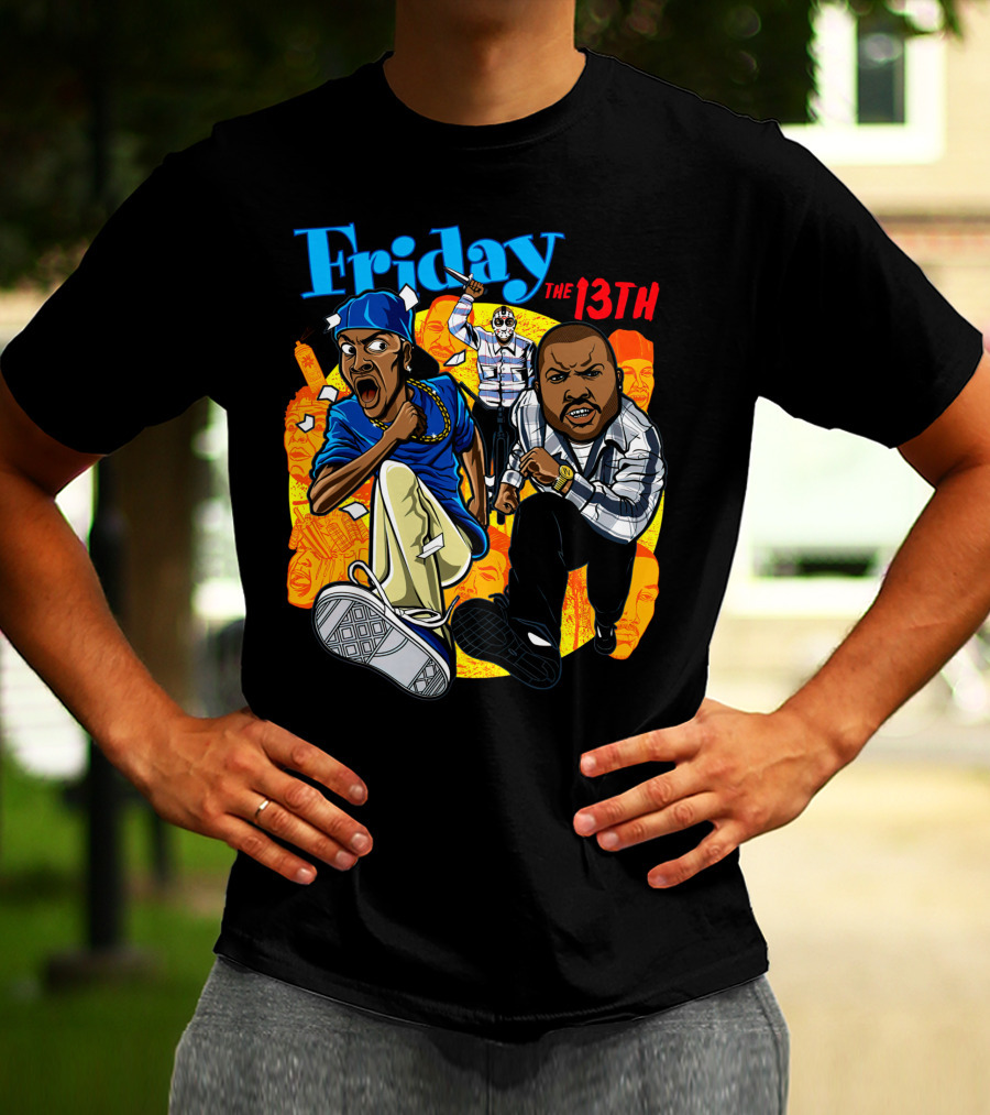 Friday The 13th Crossover With Ice Cube And Chris Tucker Characters T-Shirt