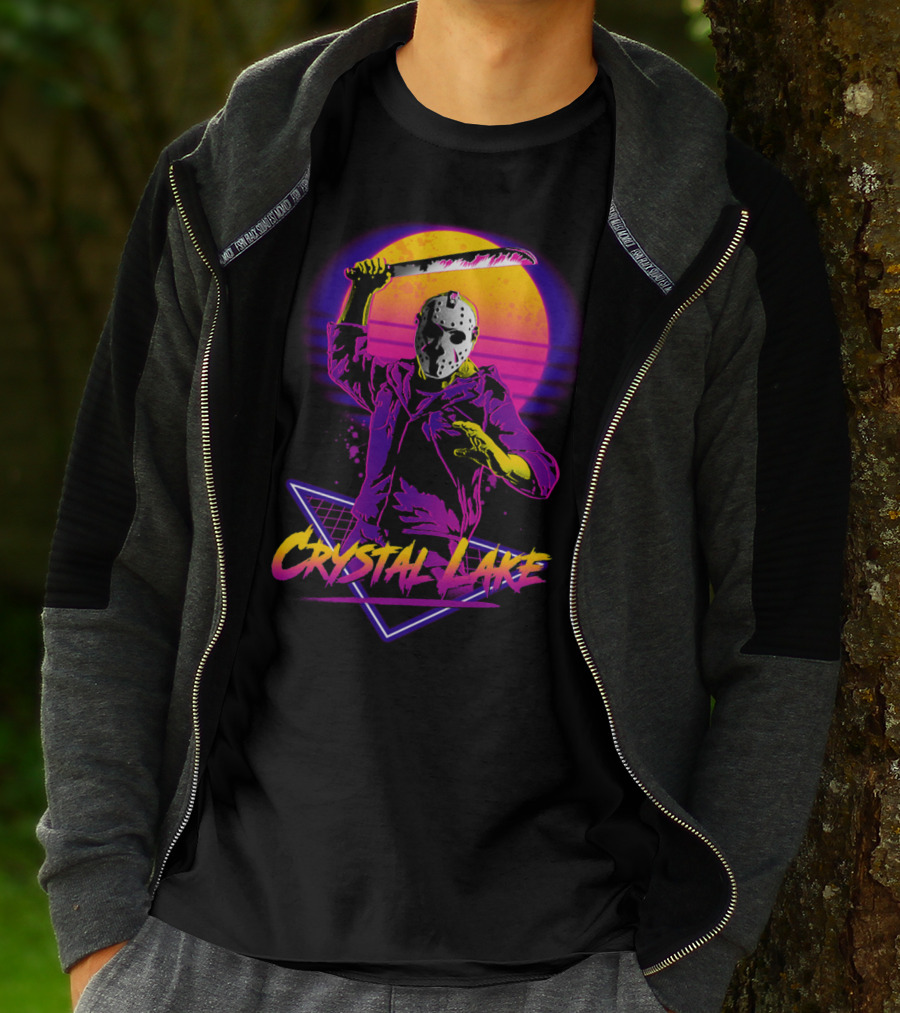 Jason Voorhees Neon Crystal Lake T-Shirt