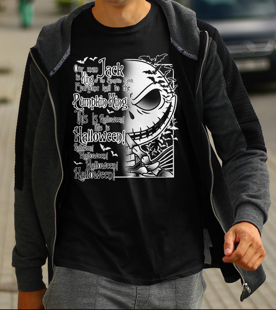 Jack Pumpkin King Halloween This Is Halloween Hail To The King T-Shirt