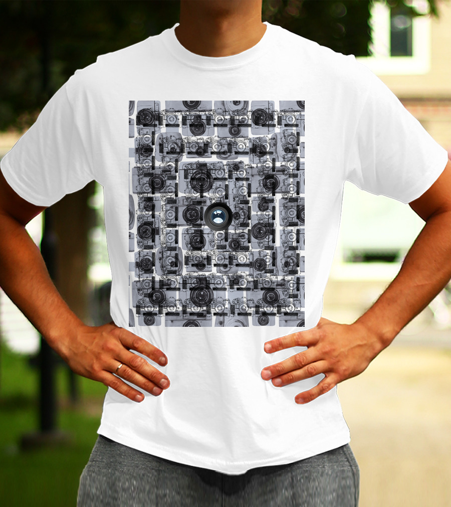 Camera Capture Memory Retro Collage T-Shirt