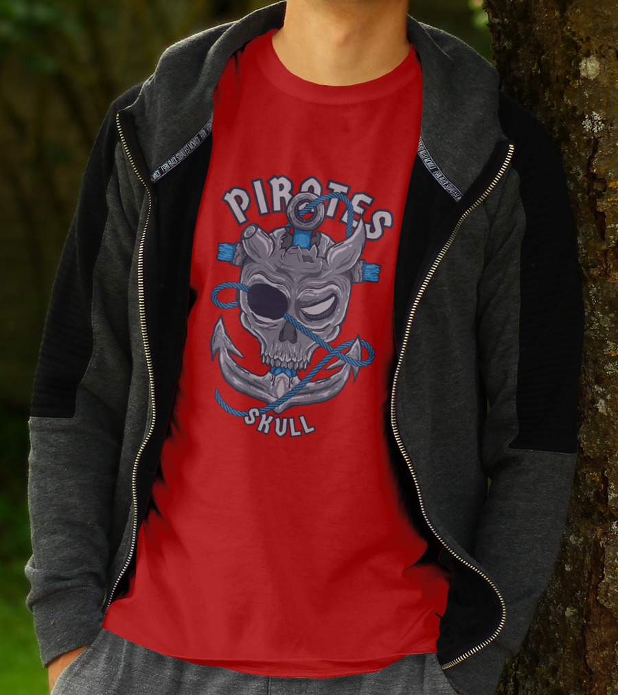 Pirates Skull Pirates Of The Caribbean Anchor Rope T-Shirt