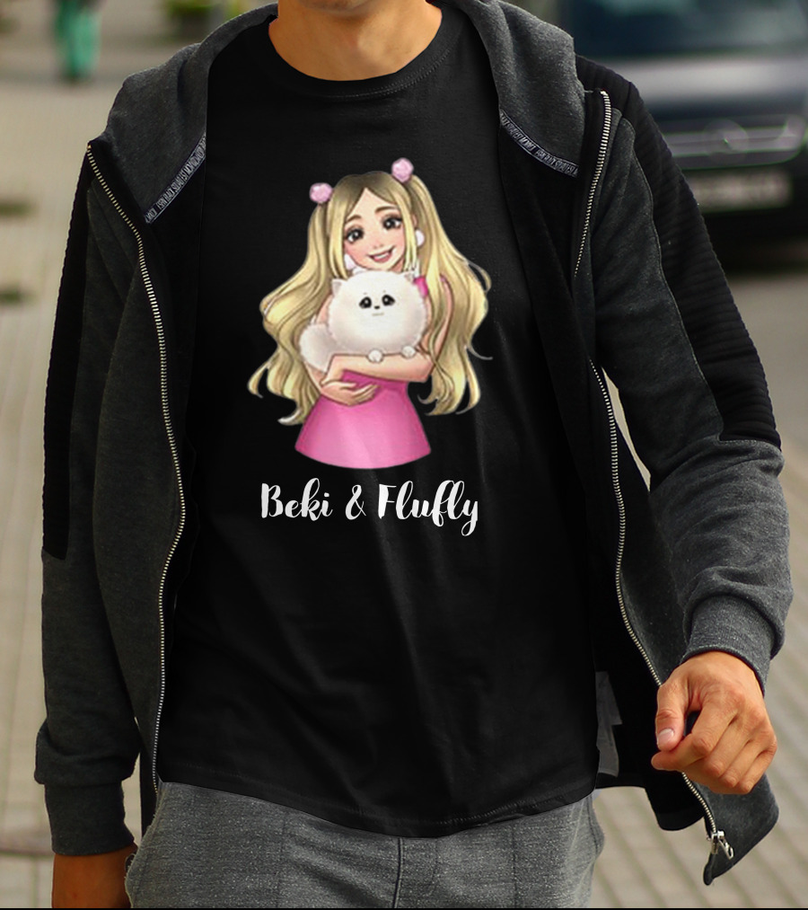 Rebekah Wing Beki And Fluffy Anime Style Pink Dress T-Shirt