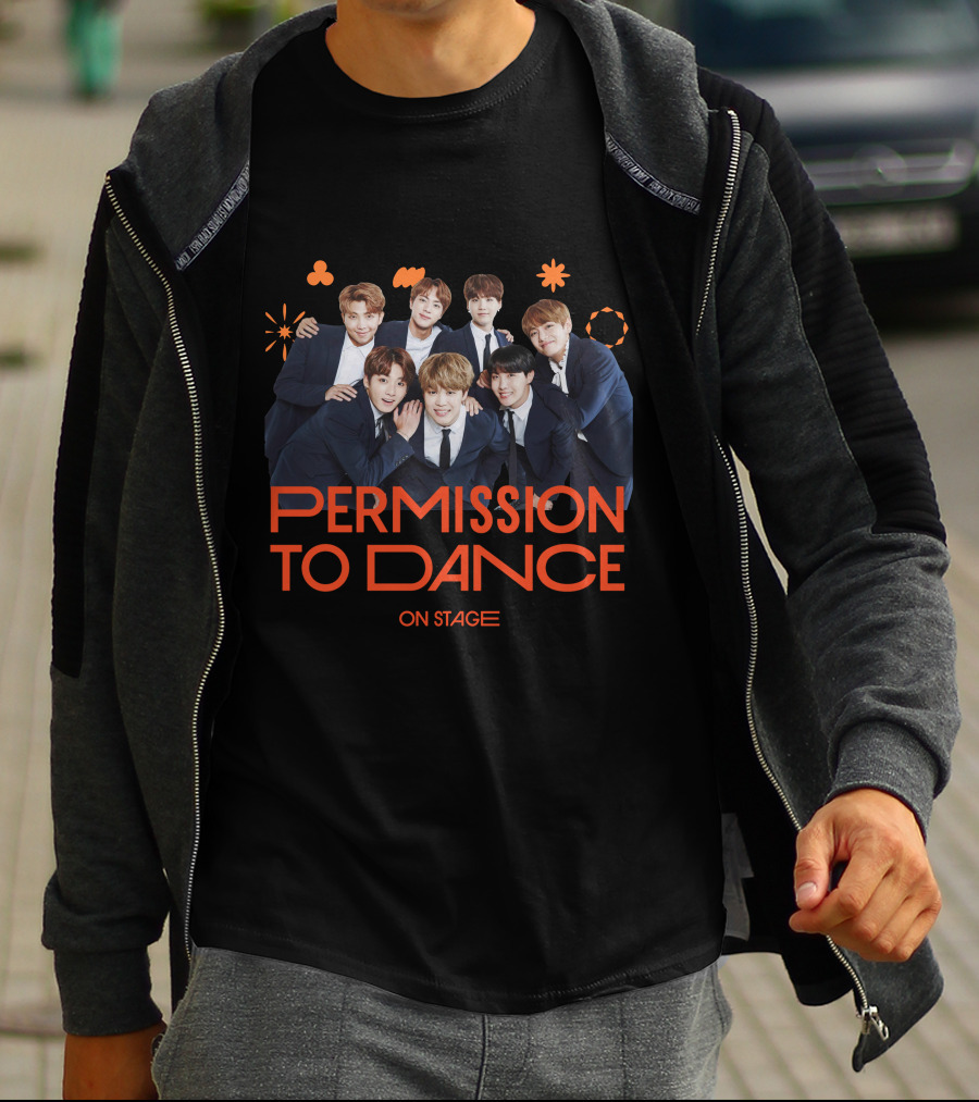 BTS Permission To Dance On Stage Group Photo T-Shirt