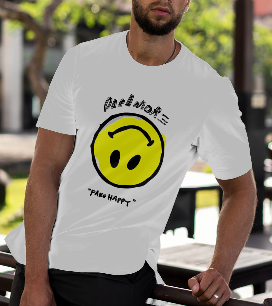 Paramore Fake Happy Smiley T-Shirt