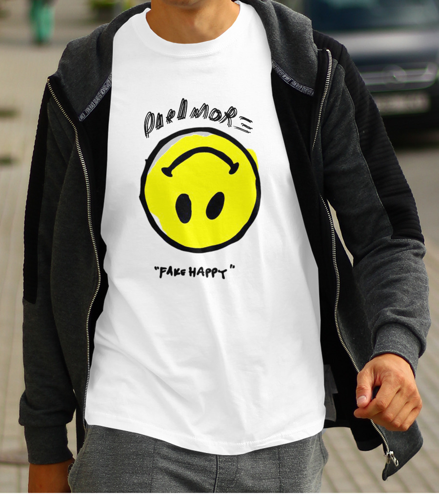 Paramore Fake Happy Smiley T-Shirt