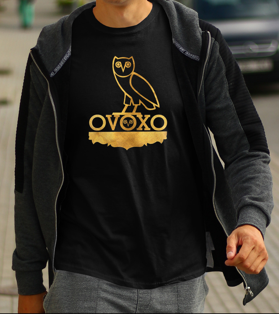 OVOXO Gold Owl T-Shirt