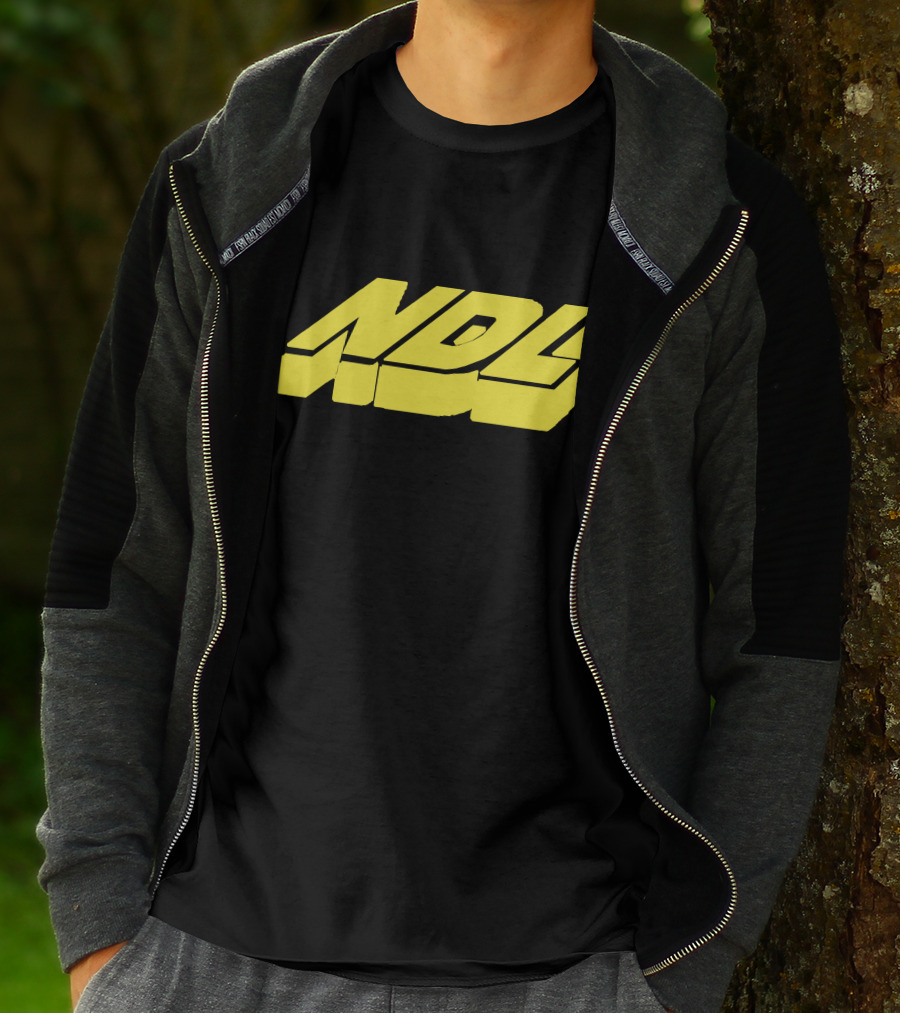 NDL Yellow Block Text Merchandise T-Shirt