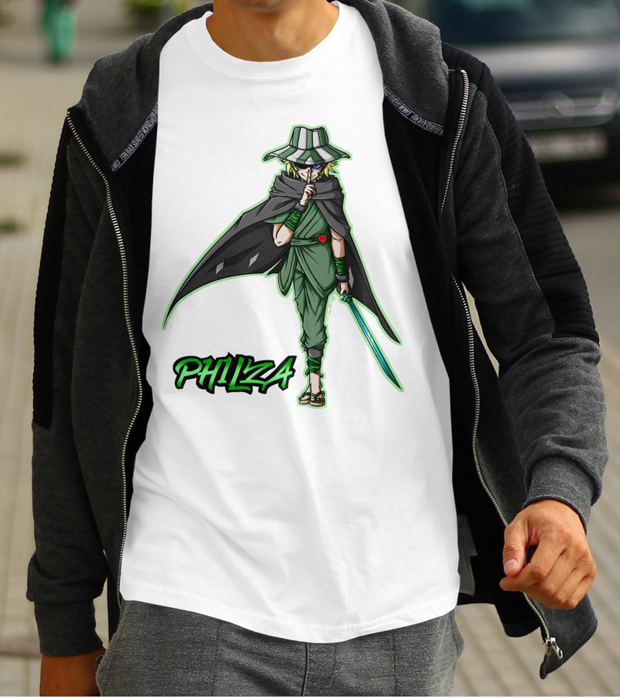 PH1LZA Ninja Warrior Style With Sword And Cloak T-Shirt