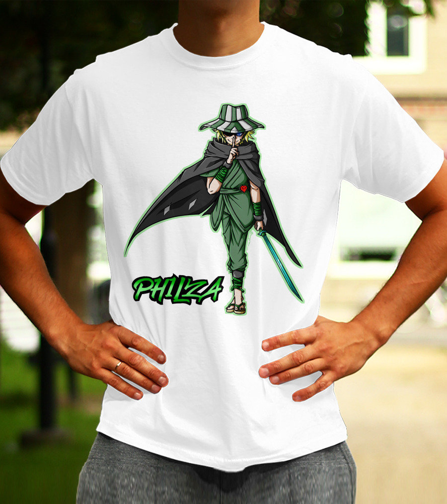 PH1LZA Ninja Warrior Style With Sword And Cloak T-Shirt