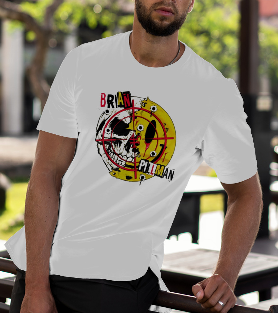BRIAN PILLMAN TARGET SKULL HEADBANG T-Shirt