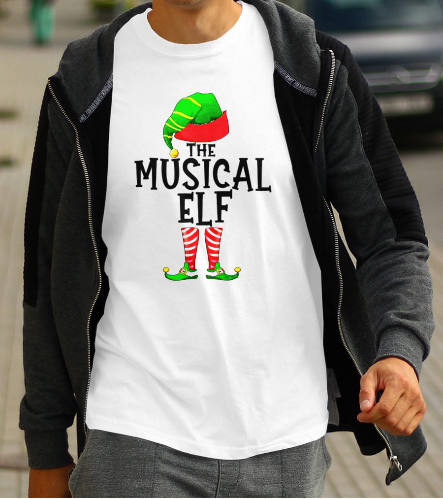 The Musical Elf Christmas Family Ing T-Shirt