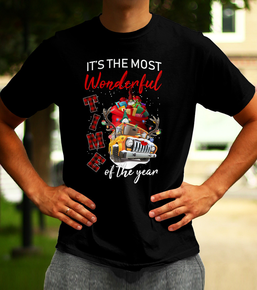 It's The Most Wonderful Time Of The Year Christmas Truck With Gifts T-Shirt