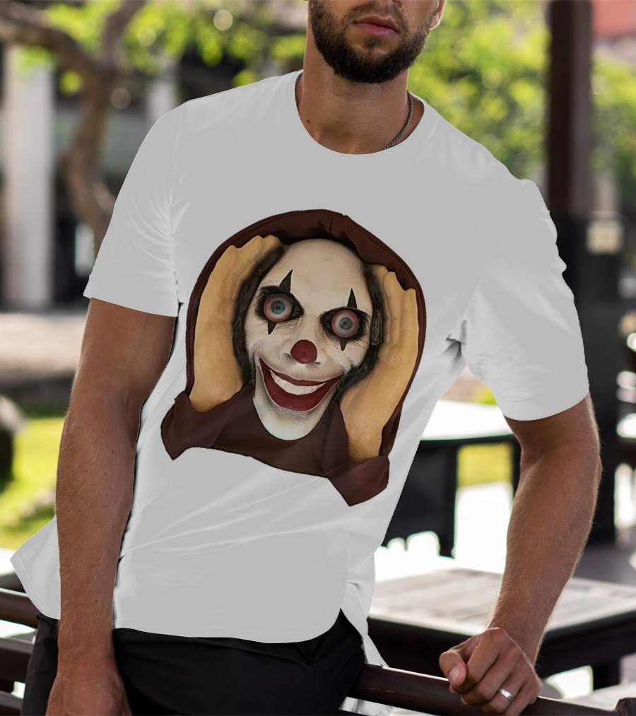 Spooky Clown IT Horror Mask T-Shirt
