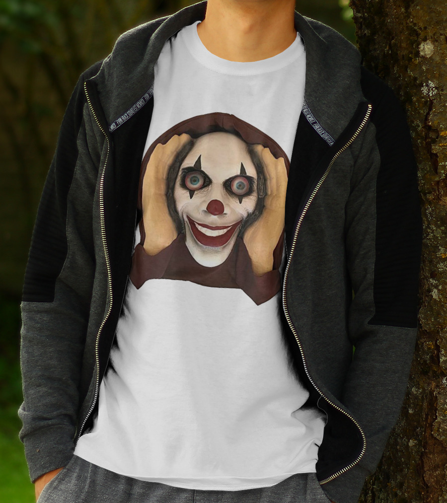 Spooky Clown IT Horror Mask T-Shirt