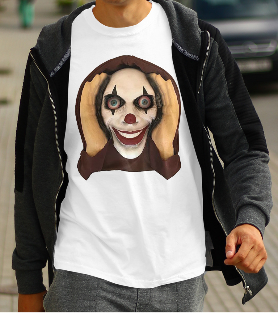 Spooky Clown IT Horror Mask T-Shirt