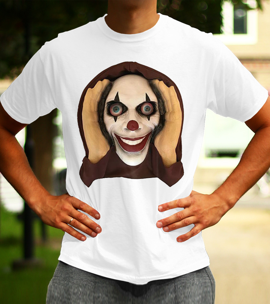 Spooky Clown IT Horror Mask T-Shirt