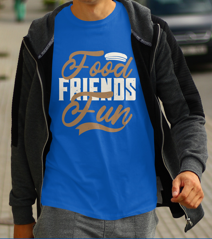 Food Friends Fun Sailor Hat T-Shirt