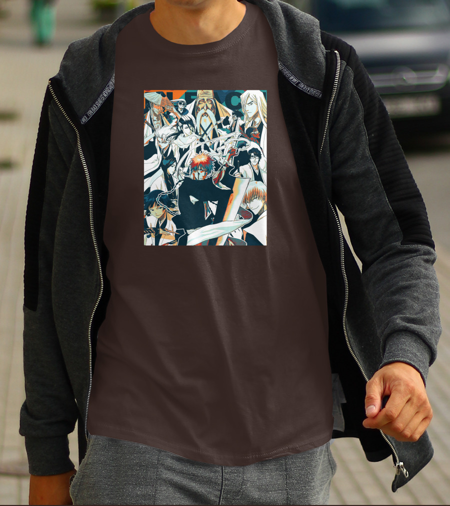 BLEACH Character Collage Manga Art POP T-Shirt