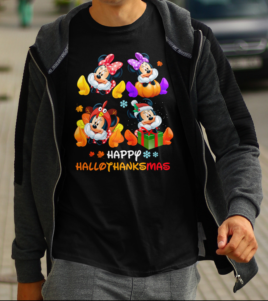 Happy Hallothanksmas Minnie Celebrations T-Shirt