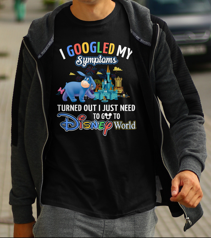 I Googled My Symptoms Eeyore Disney World T-Shirt