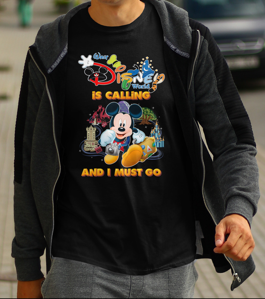 Walt Disney World Is Calling And I Must Go Mickey Mouse Adventure T-Shirt