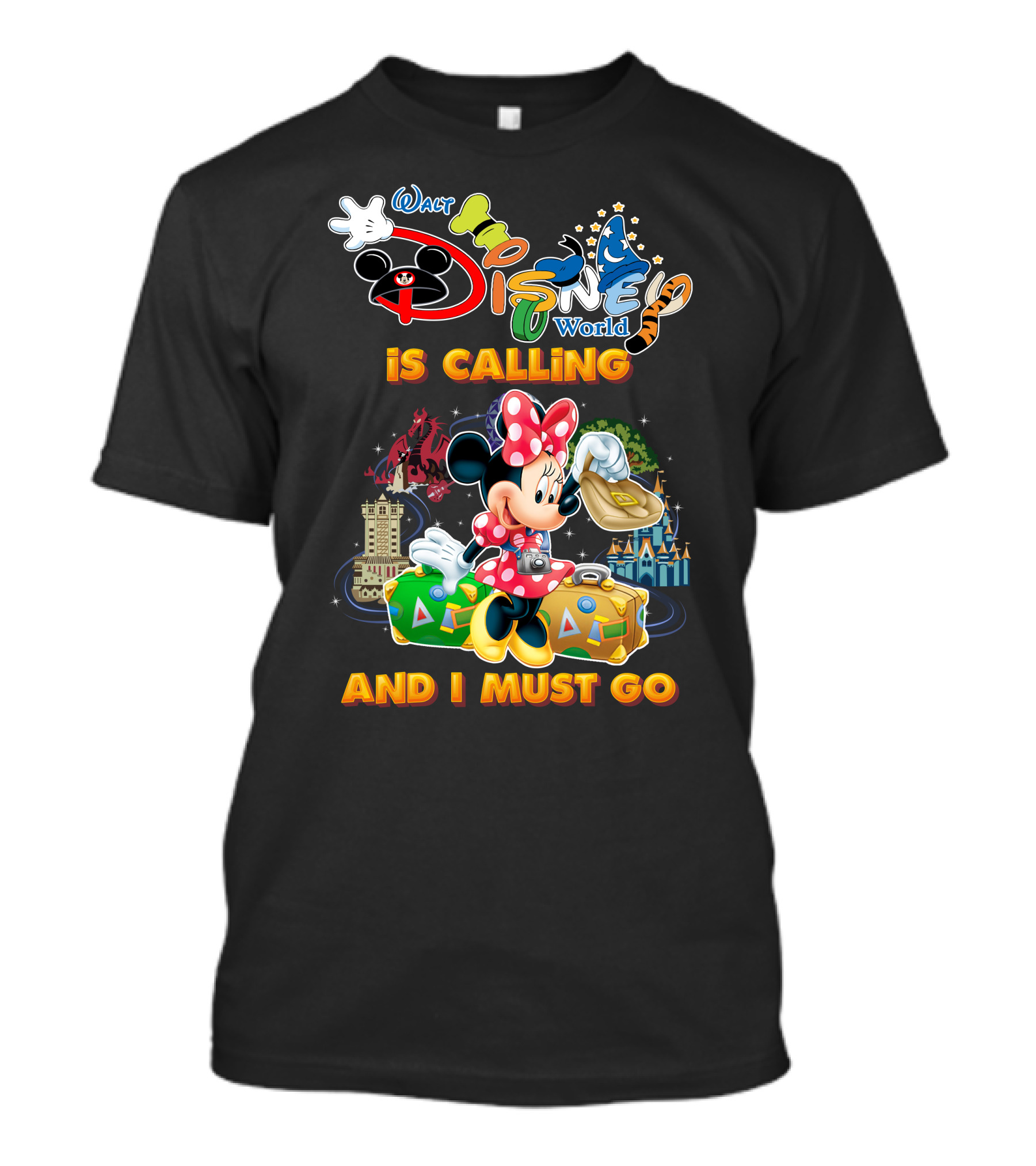 Walt Disney World Is Calling And I Must Go Minnie Luggage T-Shirt