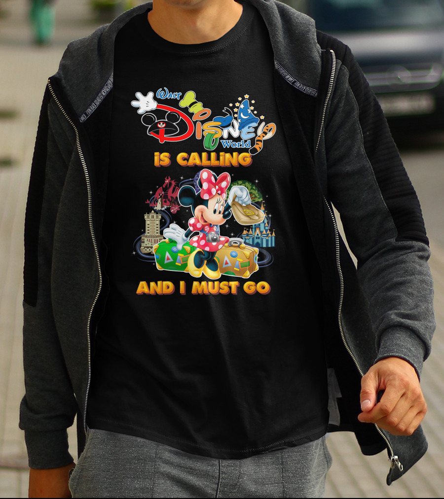Walt Disney World Is Calling And I Must Go Minnie Luggage T-Shirt