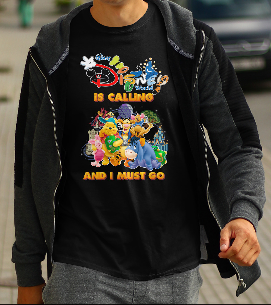 Walt Disney World Is Calling And I Must Go Wine The Pooh T-Shirt