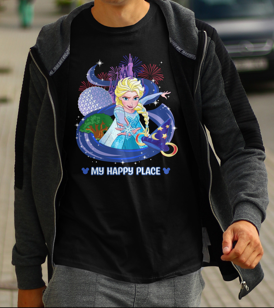 Elsa My Happy Place Disney Frozen Magic Fantasyland T-Shirt