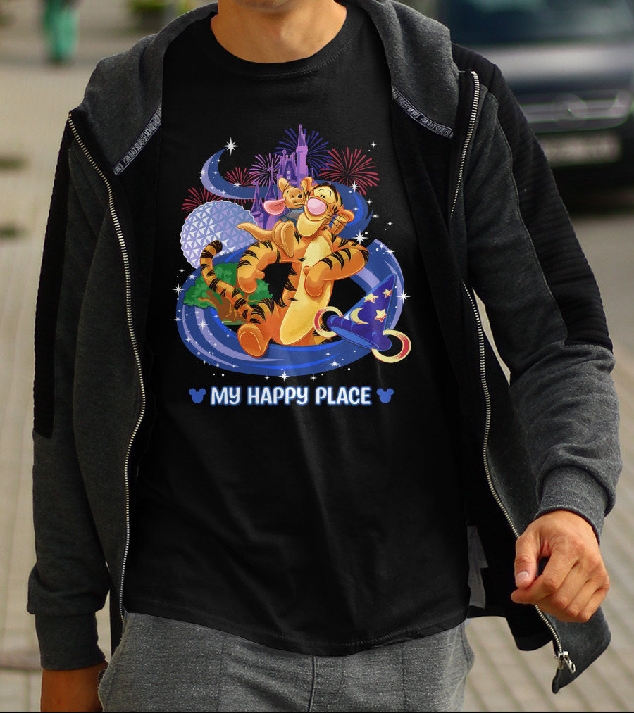 My Happy Place Tigger Disney Magic Kingdom Celebration T-Shirt