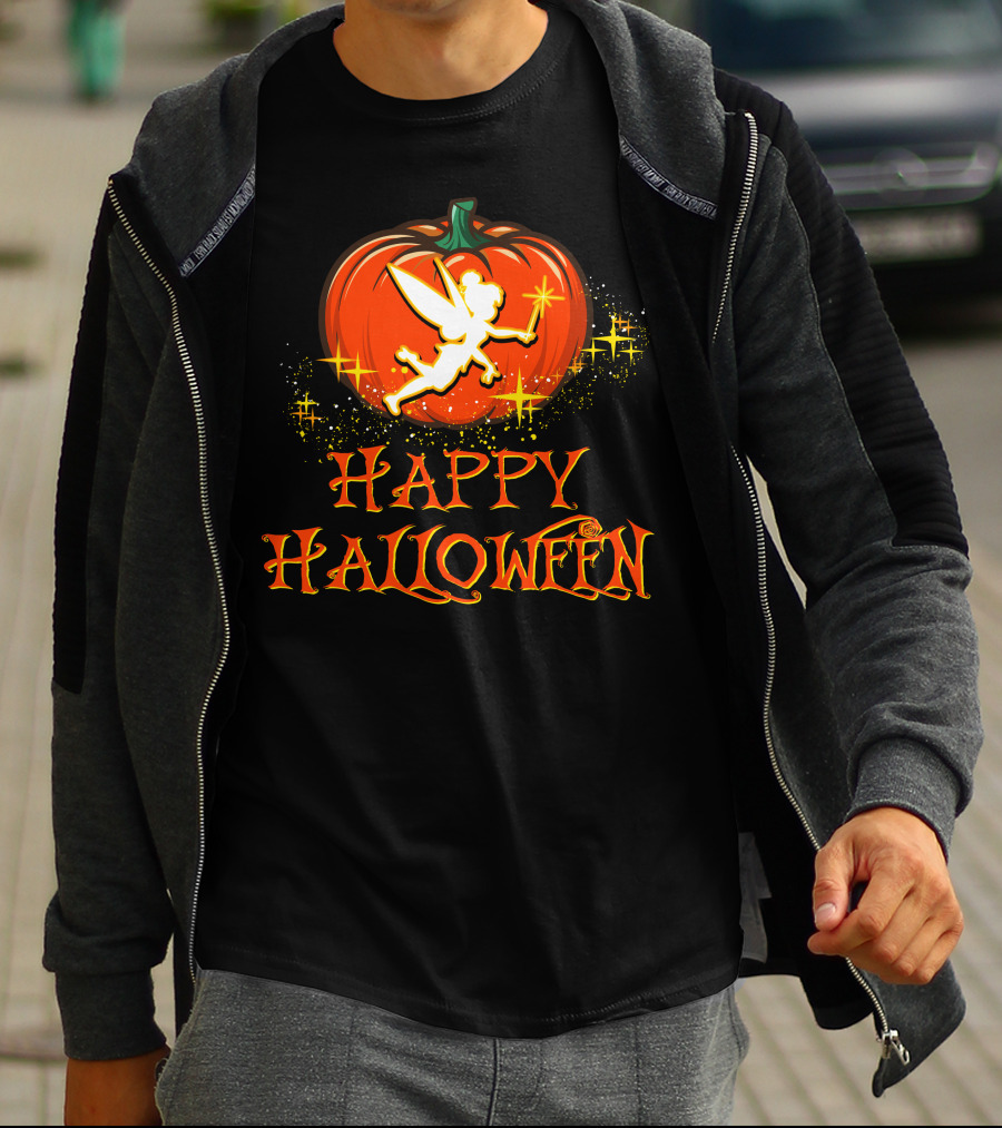Happy Halloween Pumpkin Fairy Wand Sparkles T-Shirt
