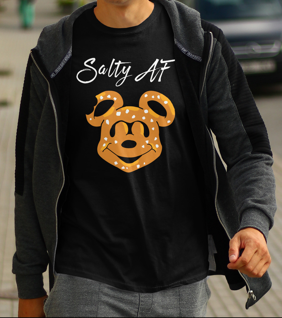 Salty Af Mickey Pretzel Style T-Shirt