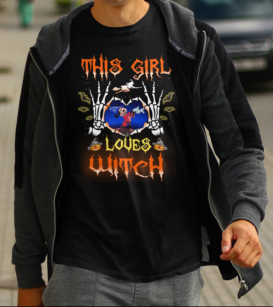 This Girl Loves Witch Halloween 85 T-Shirt