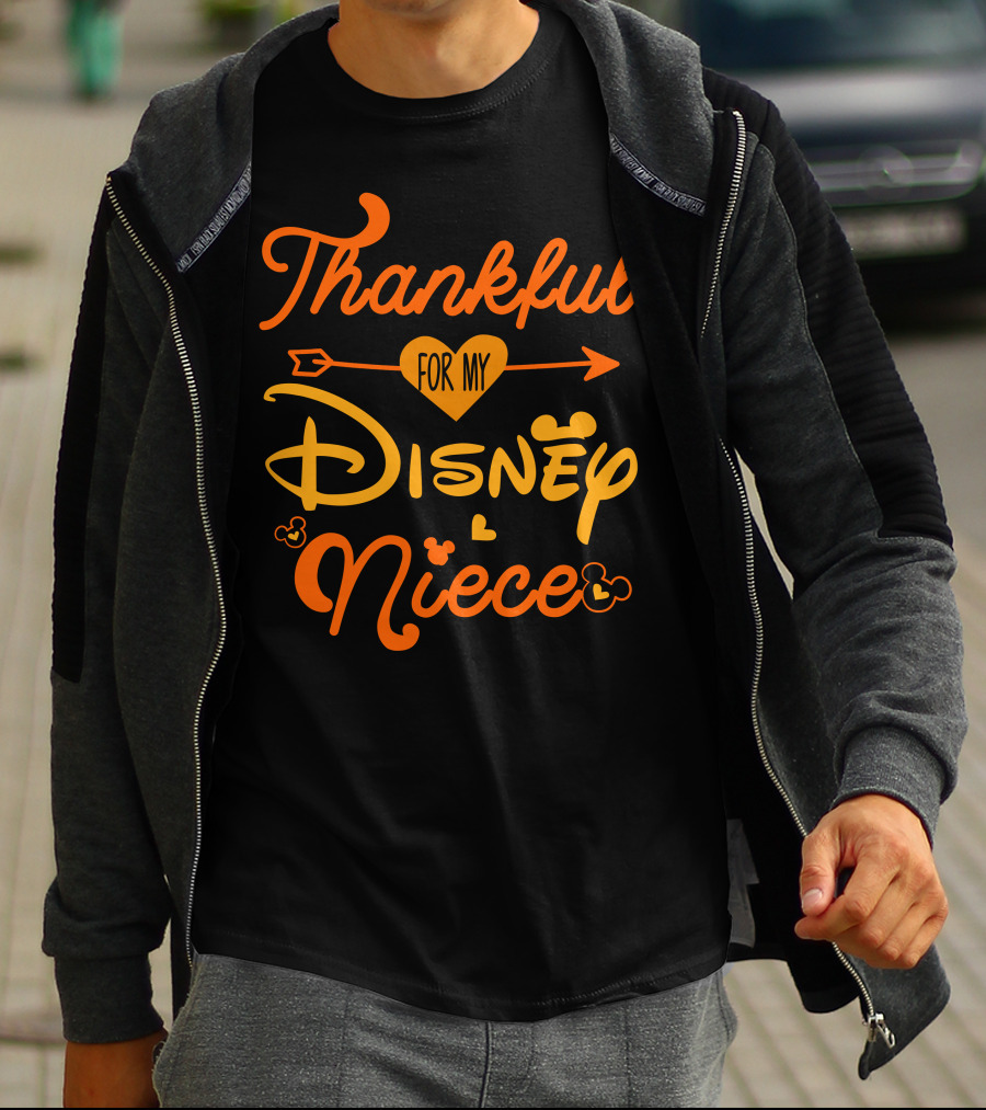 Thankful For My Disney Niece Thanksgiving T-Shirt