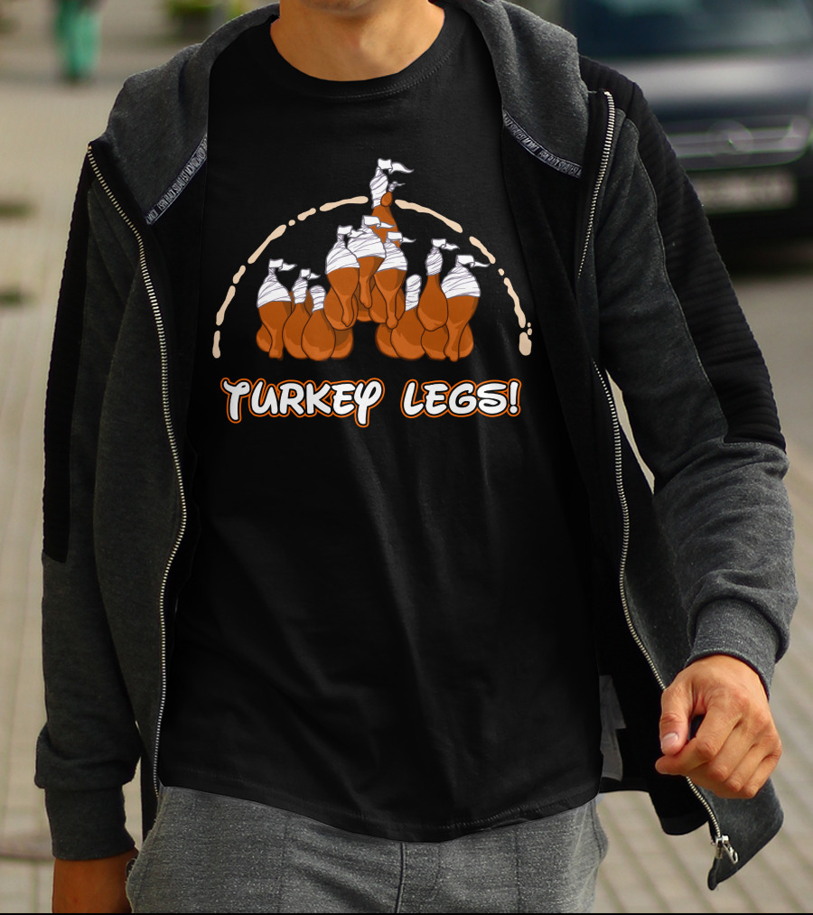 Thanksgiving 30 Turkey Legs Castle T-Shirt