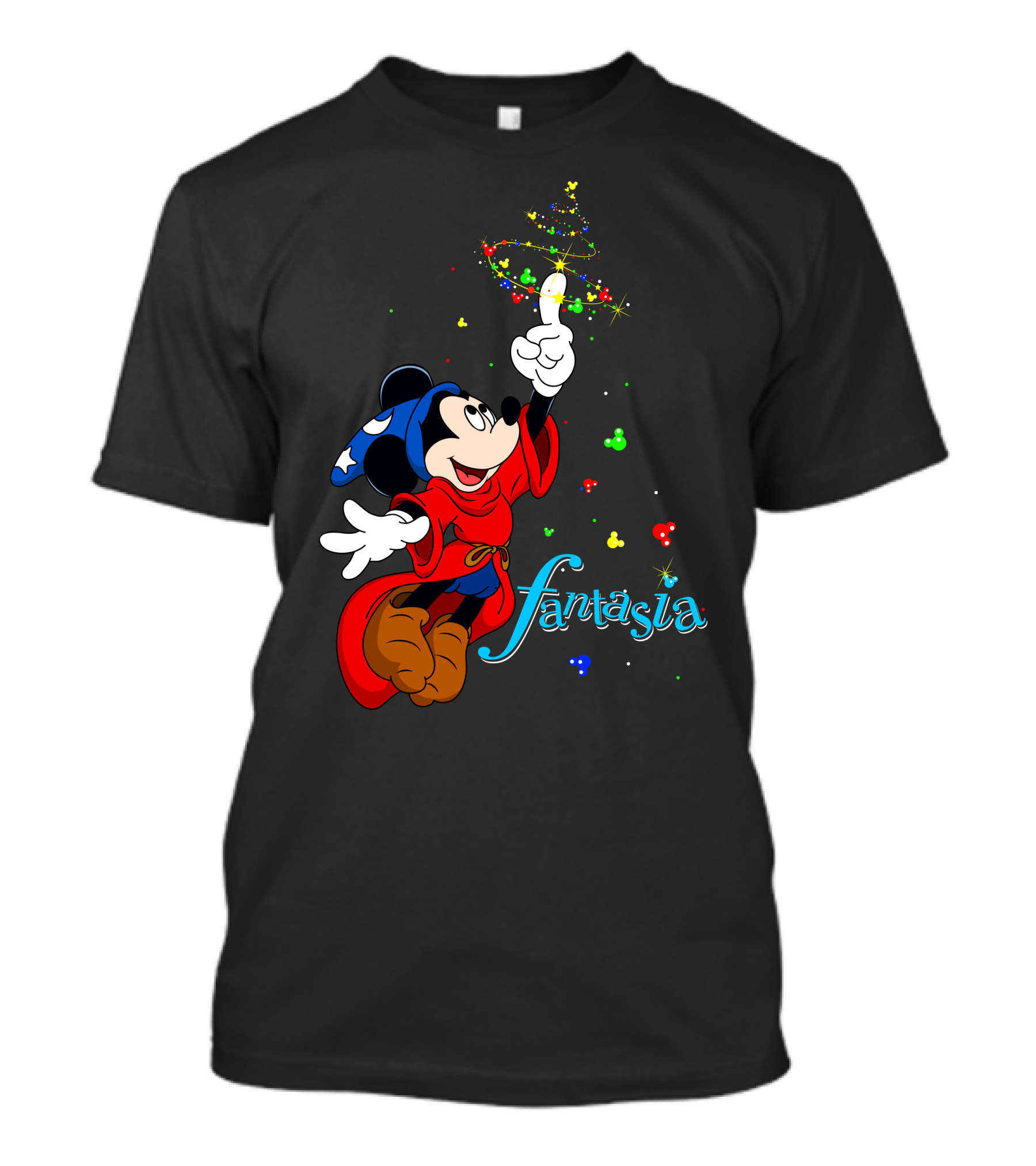 Fantasia Merry Christmas 110 Disney Mickey Mouse Sorcerer Iconic Classic T-Shirt