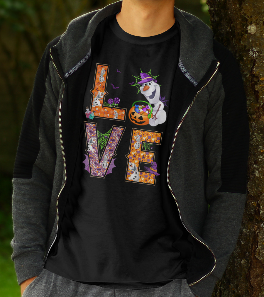Love Olaf Halloween Magic Pumpkin Candy Fun T-Shirt
