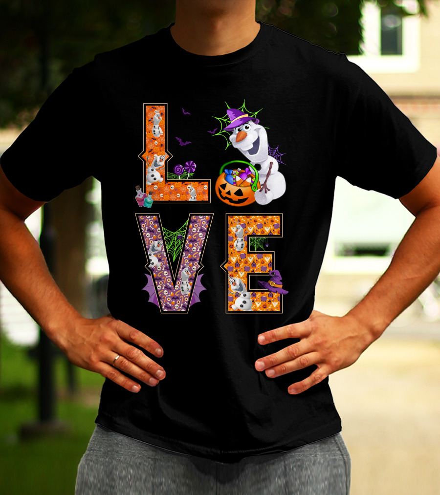 Love Olaf Halloween Magic Pumpkin Candy Fun T-Shirt