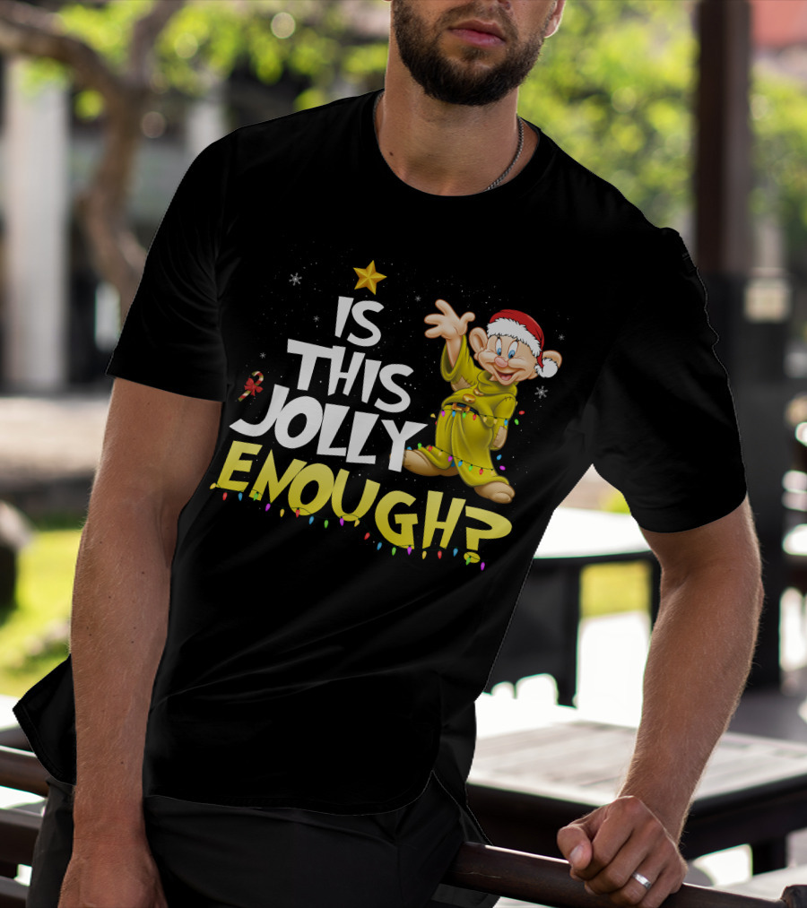 Is This Jolly Enough Dopey Christmas Lights T-Shirt