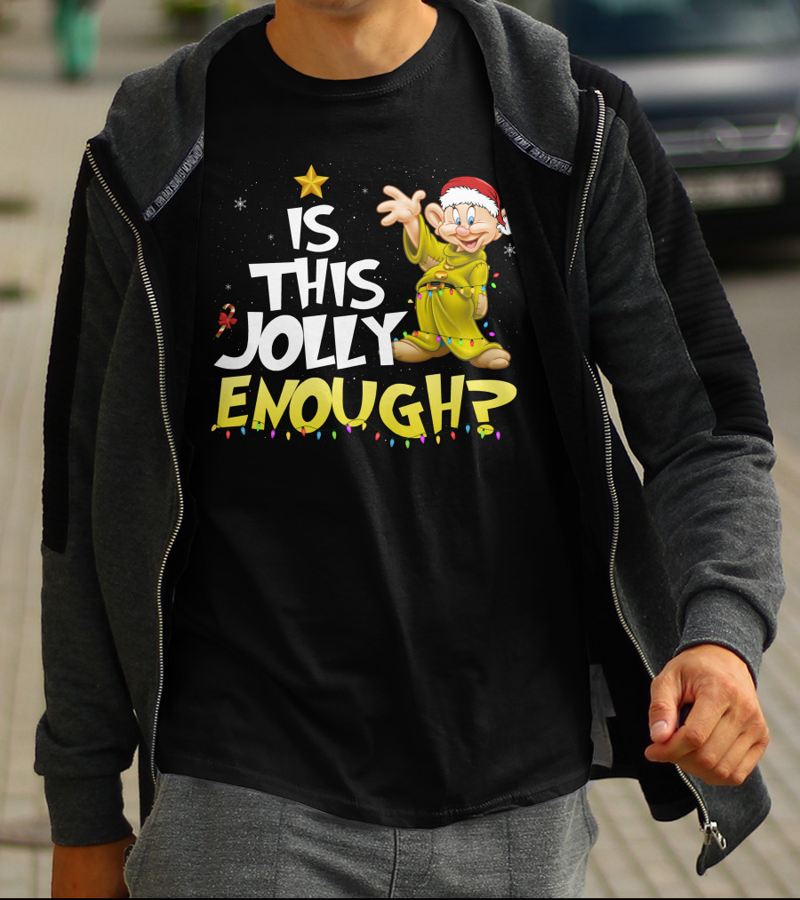Is This Jolly Enough Dopey Christmas Lights T-Shirt