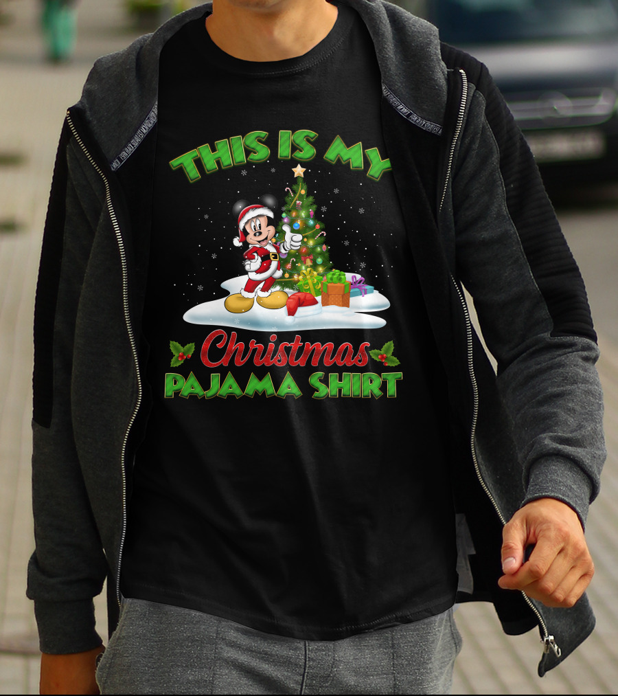 This Is My Christmas Pajama Shirt Mickey T-Shirt