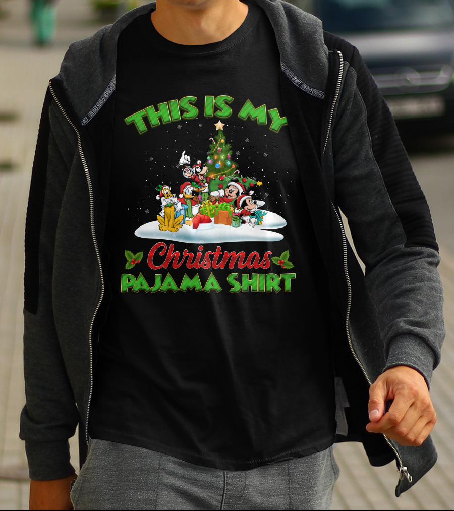 This Is My Christmas Pajama Shirt Mickey And Friend Christmas T-Shirt