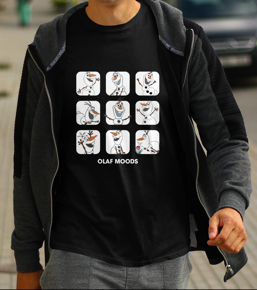 Olaf Moods Disney Frozen Character Faces Collection T-Shirt