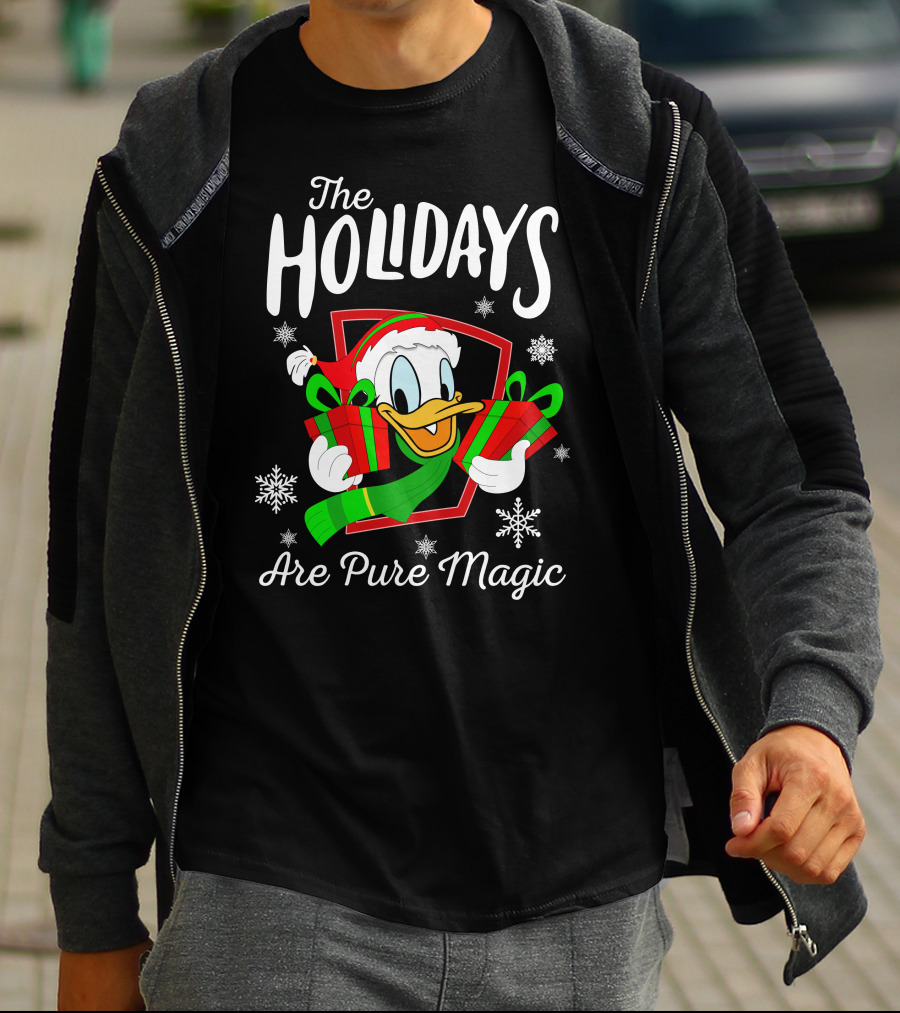 The Holidays Are Pure Magic Donald Duck Christmas Gifts T-Shirt